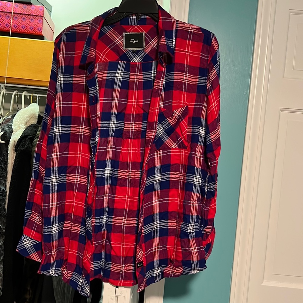 Rails Plaid button up